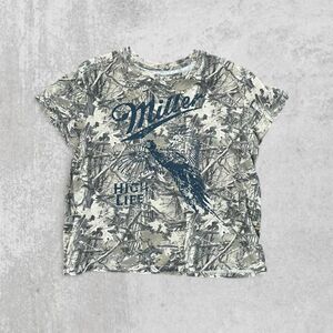 Miller High Life Camo Pheasant Graphic Tee Women’s Size L Short Sleeve